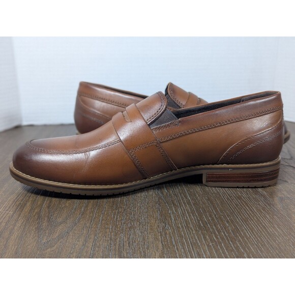 Rockport Total Motion Office Penny Loafers Mens 7 Carmel Brown Slip On Dress main image 6
